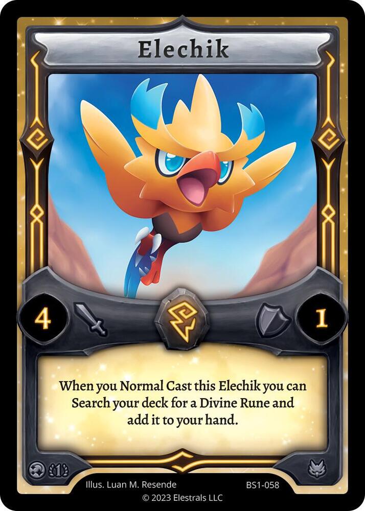 Elechik, Base Set [First Edition] BS1-058
