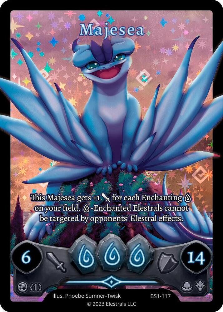 Majesea (Full Art), Base Set [First Edition] BS1-117