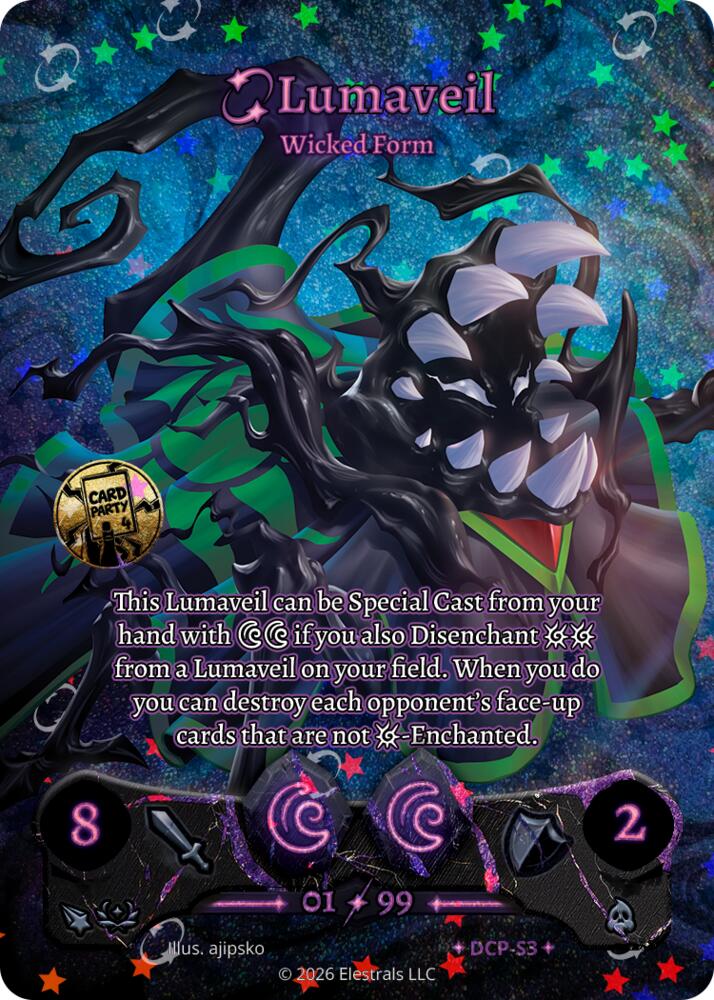 Lumaveil - Wicked Form (Serialized), Divine Champions: Sunstrike Promos DCP-S3