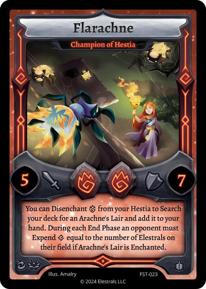 Flarachne - Champion of Hestia, Divine Champions: Firestorm FST-023