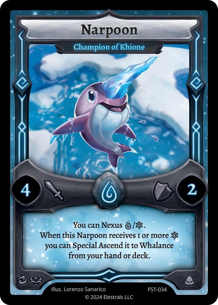 Narpoon - Champion of Khione, Divine Champions: Firestorm FST-034