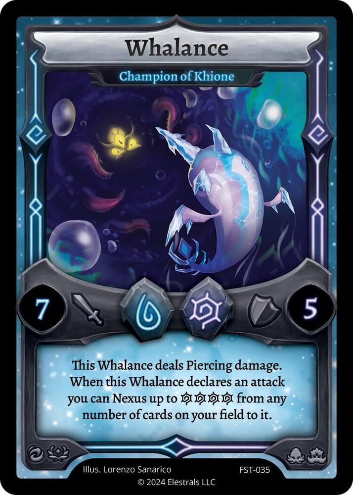 Whalance - Champion of Khione, Divine Champions: Firestorm FST-035