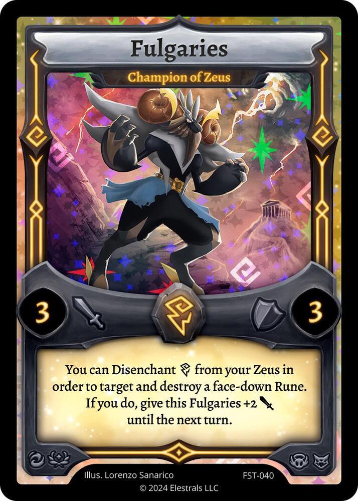 Fulgaries - Champion of Zeus, Divine Champions: Firestorm FST-040