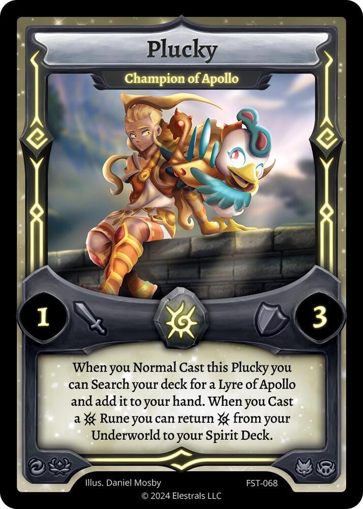 Plucky - Champion of Apollo, Divine Champions: Firestorm FST-068