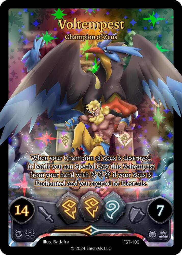 Voltempest - Champion of Zeus (Full Art), Divine Champions: Firestorm FST-100