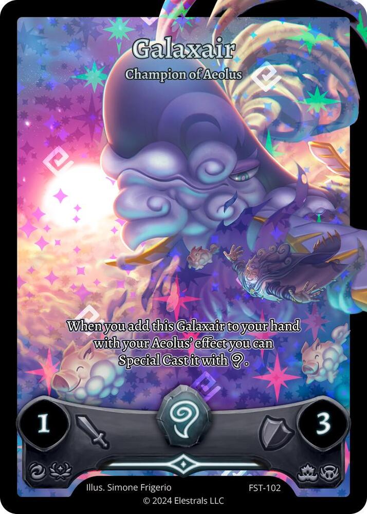 Galaxair - Champion of Aeolus (Full Art), Divine Champions: Firestorm FST-102