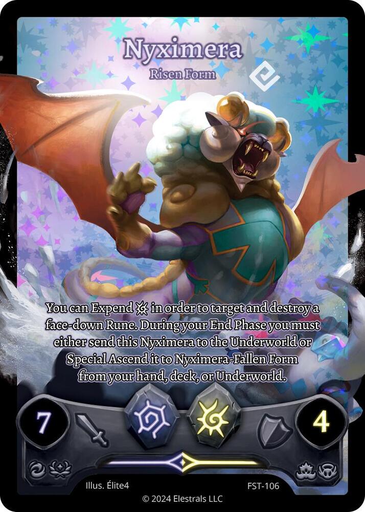 Nyximera - Risen Form (Full Art), Divine Champions: Firestorm FST-106