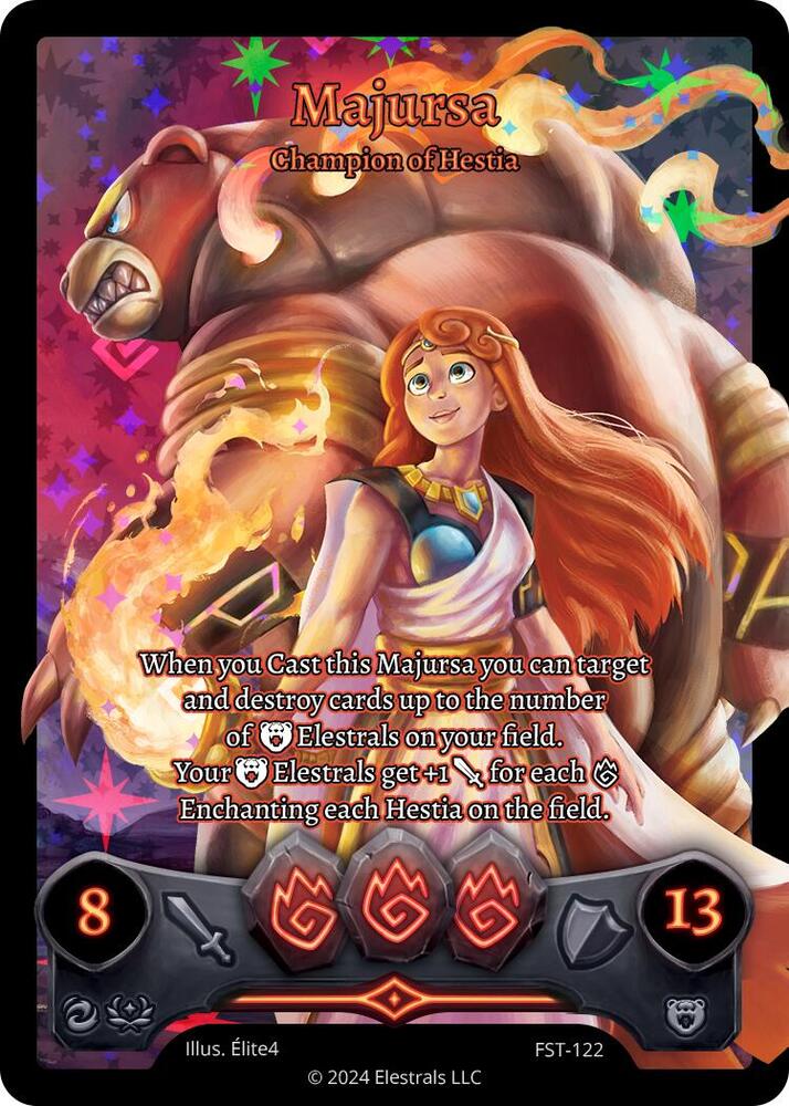 Majursa - Champion of Hestia (Box Topper), Divine Champions: Firestorm FST-122