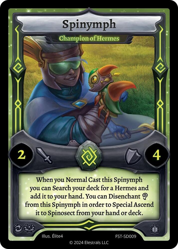 Spinymph - Champion of Hermes, Divine Champions: Firestorm Starter Decks FST-SD009