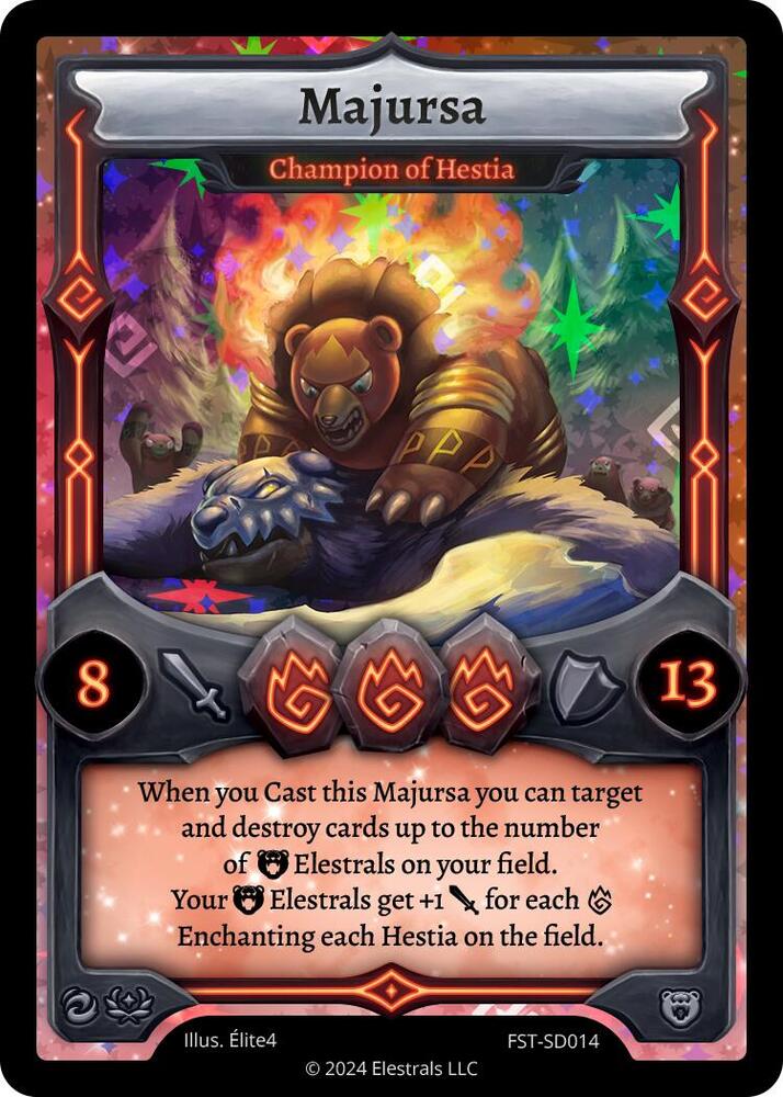 Majursa - Champion of Hestia, Divine Champions: Firestorm Starter Decks FST-SD014
