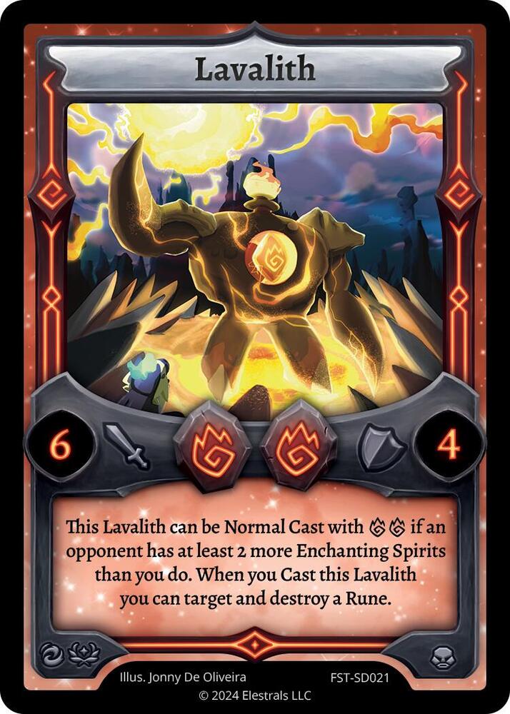 Lavalith, Divine Champions: Firestorm Starter Decks FST-SD021