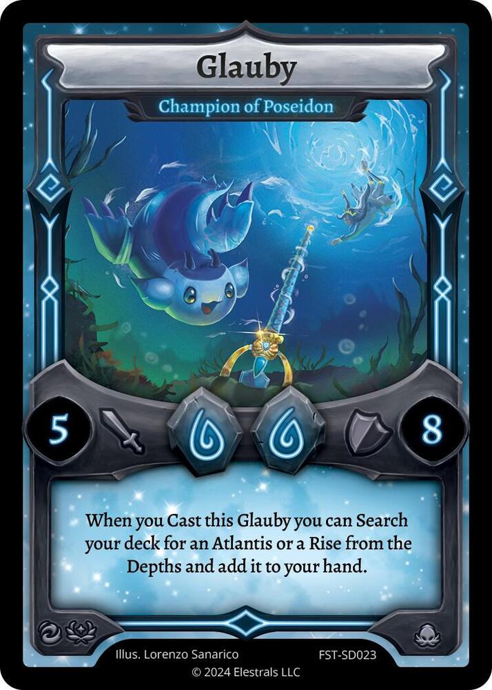 Glauby - Champion of Poseidon, Divine Champions: Firestorm Starter Decks FST-SD023