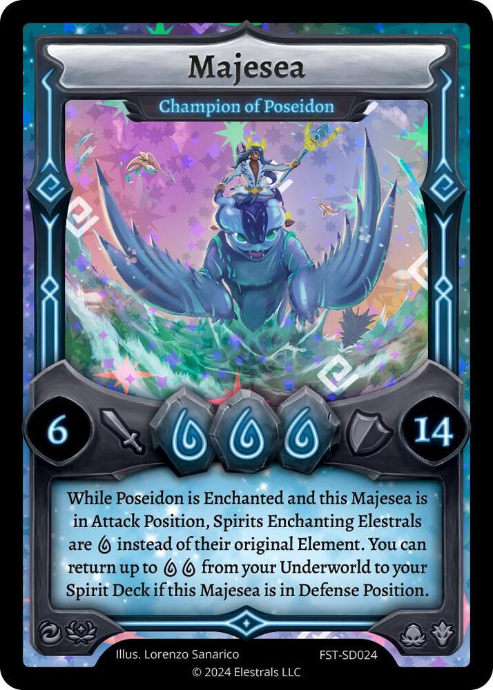 Majesea - Champion of Poseidon, Divine Champions: Firestorm Starter Decks FST-SD024
