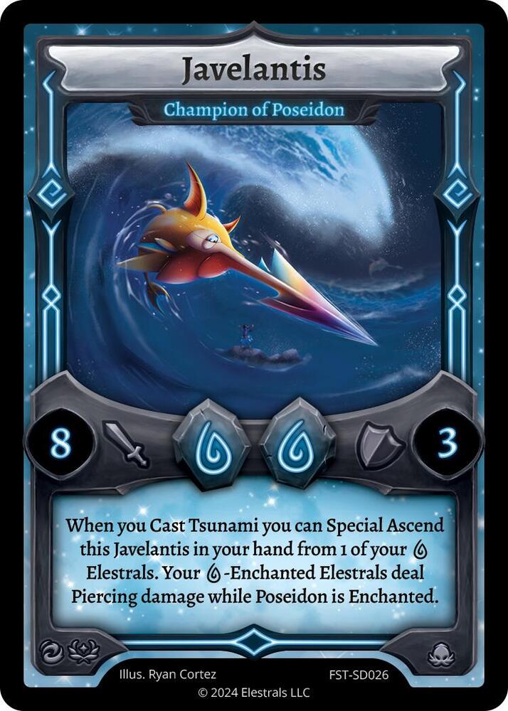Javelantis - Champion of Poseidon, Divine Champions: Firestorm Starter Decks FST-SD026