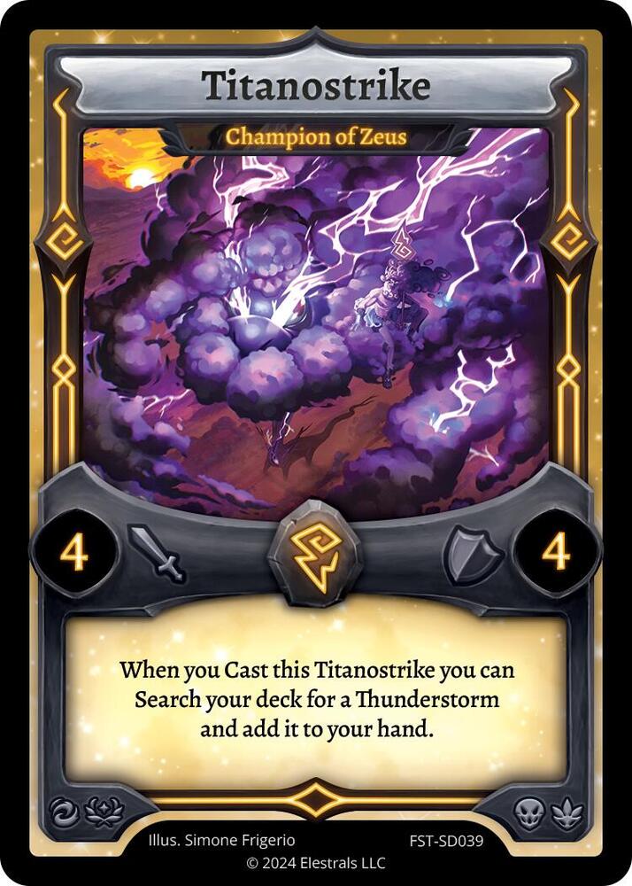 Titanostrike - Champion of Zeus, Divine Champions: Firestorm Starter Decks FST-SD039