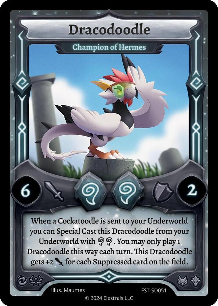 Dracodoodle - Champion of Hermes, Divine Champions: Firestorm Starter Decks FST-SD051