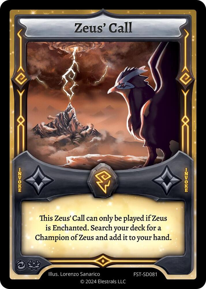 Zeus' Call, Divine Champions: Firestorm Starter Decks FST-SD081