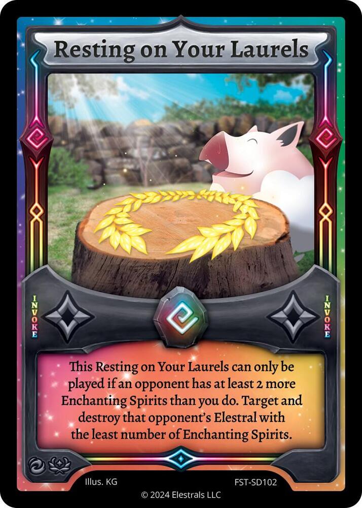 Resting on Your Laurels, Divine Champions: Firestorm Starter Decks FST-SD102