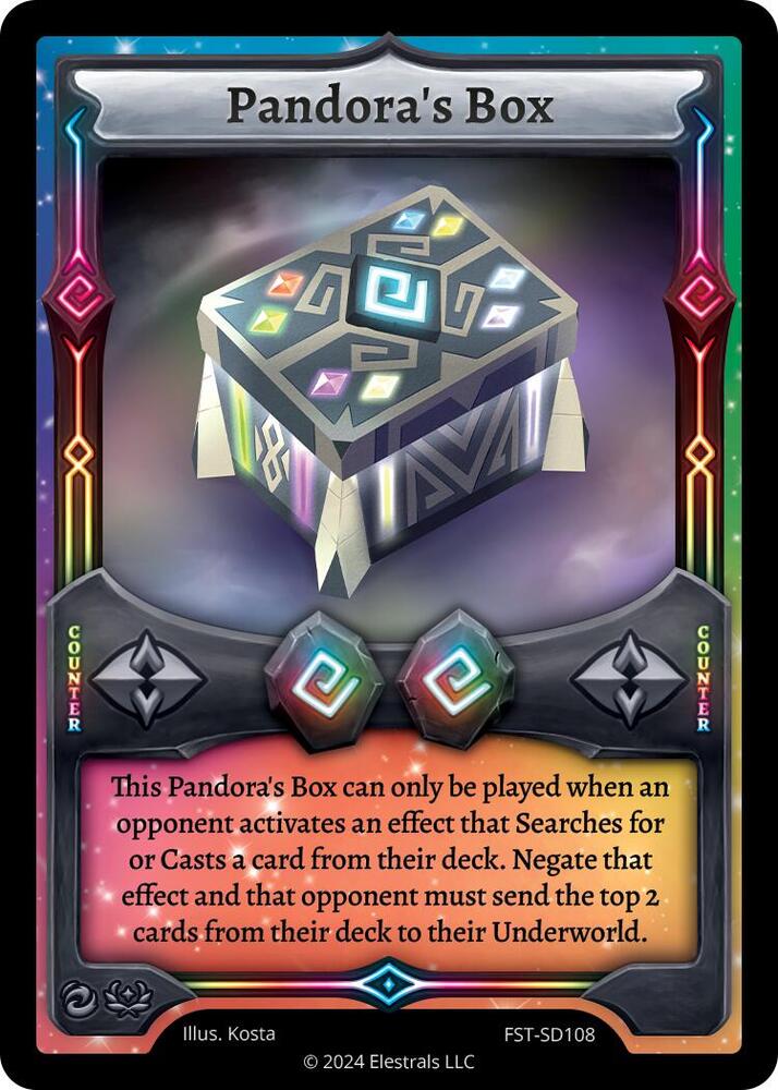 Pandora's Box, Divine Champions: Firestorm Starter Decks FST-SD108