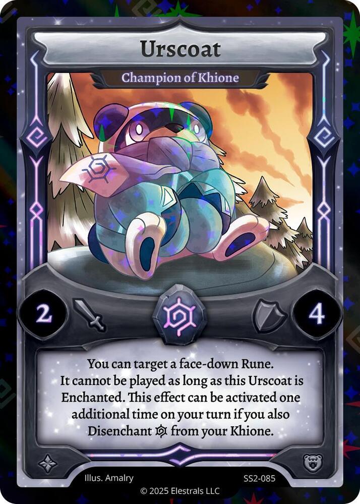 Urscoat - Champion of Khione (Reverse Holo), Shattered Stars Chapter 2 [SS2] SS2-085