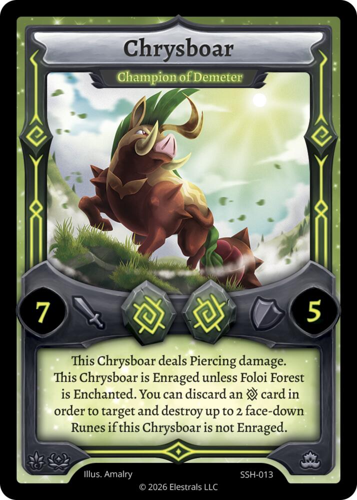 Chrysboar - Champion of Demeter, Divine Champions: Snowshade SSH-013