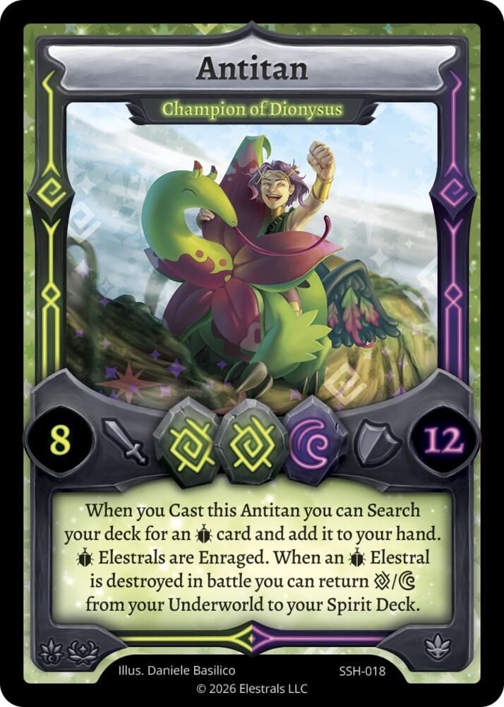 Antitan - Champion of Dionysus, Divine Champions: Snowshade SSH-018