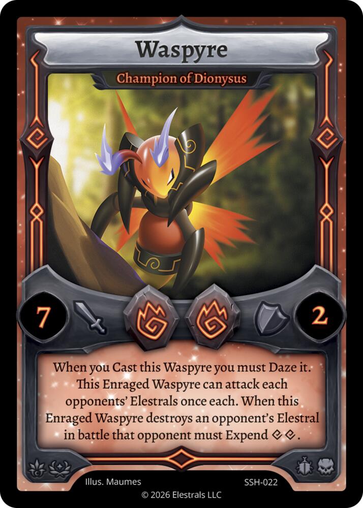 Waspyre - Champion of Dionysus, Divine Champions: Snowshade SSH-022