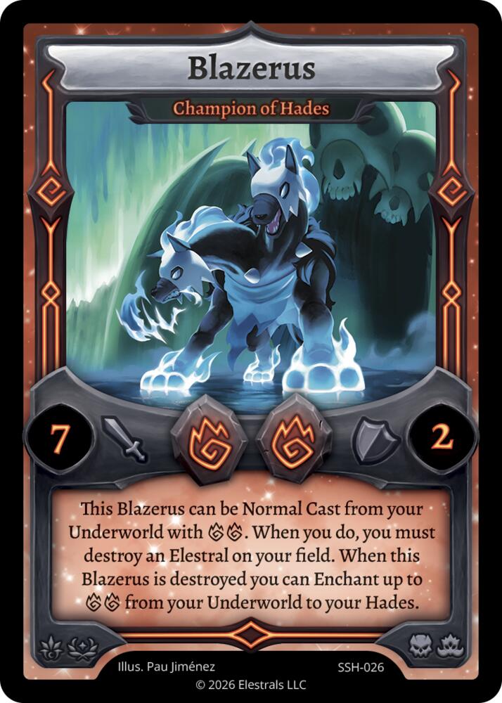 Blazerus - Champion of Hades, Divine Champions: Snowshade SSH-026