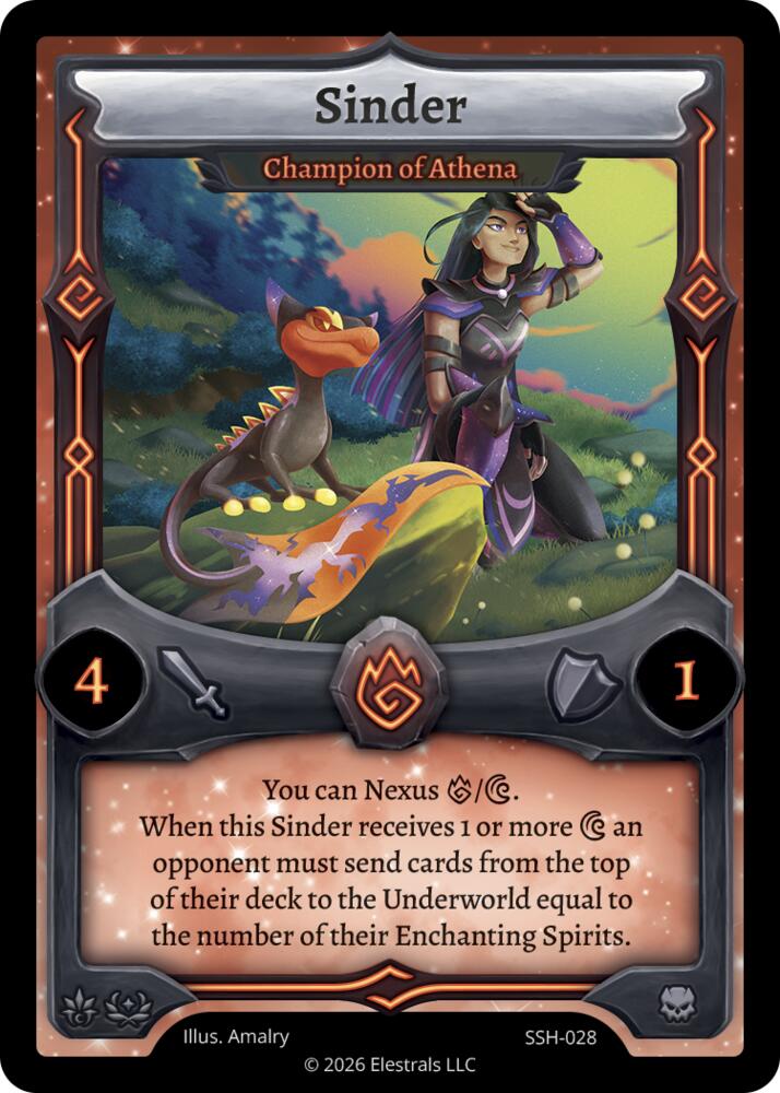 Sinder - Champion of Athena, Divine Champions: Snowshade SSH-028