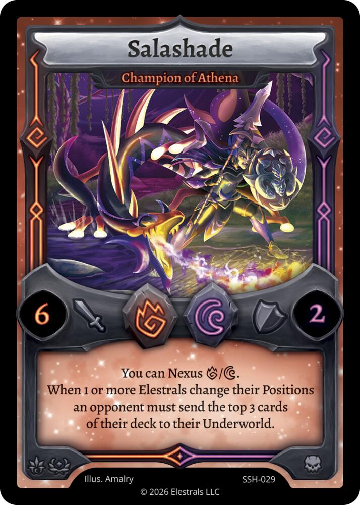 Salashade - Champion of Athena, Divine Champions: Snowshade SSH-029