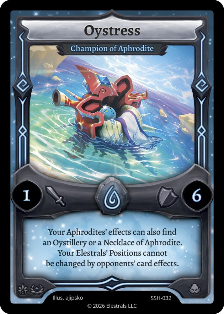 Oystress - Champion of Aphrodite, Divine Champions: Snowshade SSH-032