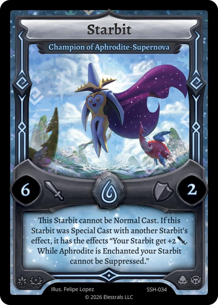 Starbit - Champion of Aphrodite - Supernova, Divine Champions: Snowshade SSH-034