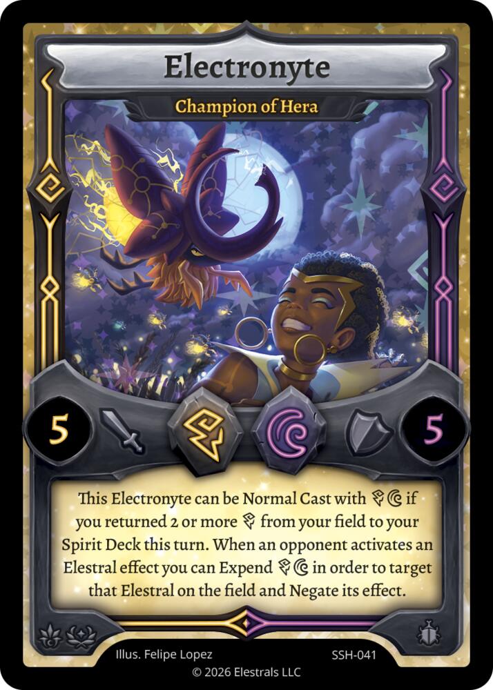Electronyte - Champion of Hera, Divine Champions: Snowshade SSH-041