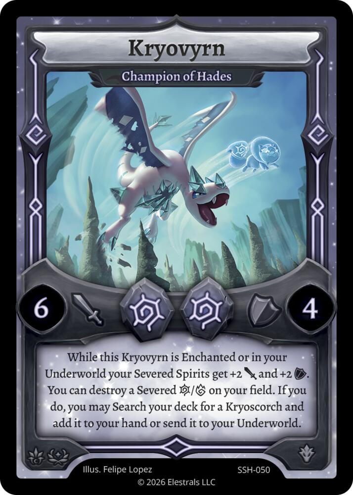 Kryovyrn - Champion of Hades, Divine Champions: Snowshade SSH-050