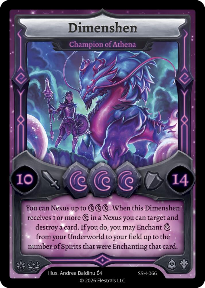 Dimenshen - Champion of Athena, Divine Champions: Snowshade SSH-066
