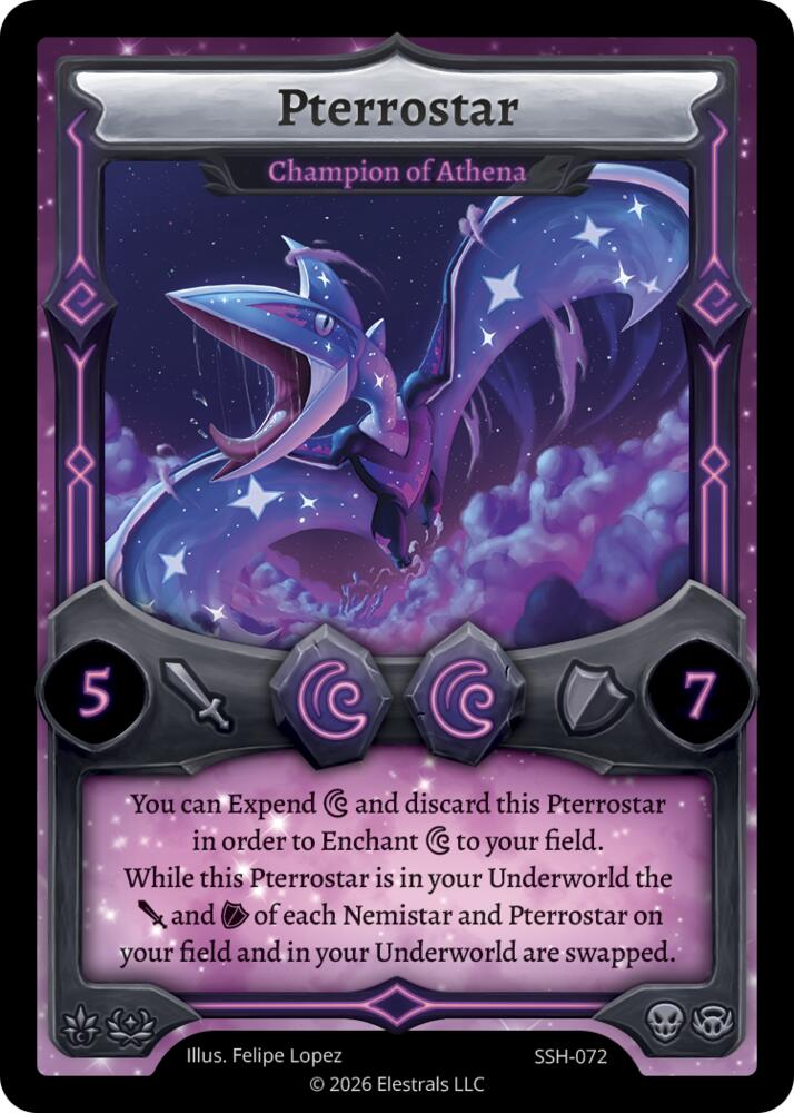 Pterrostar - Champion of Athena, Divine Champions: Snowshade SSH-072