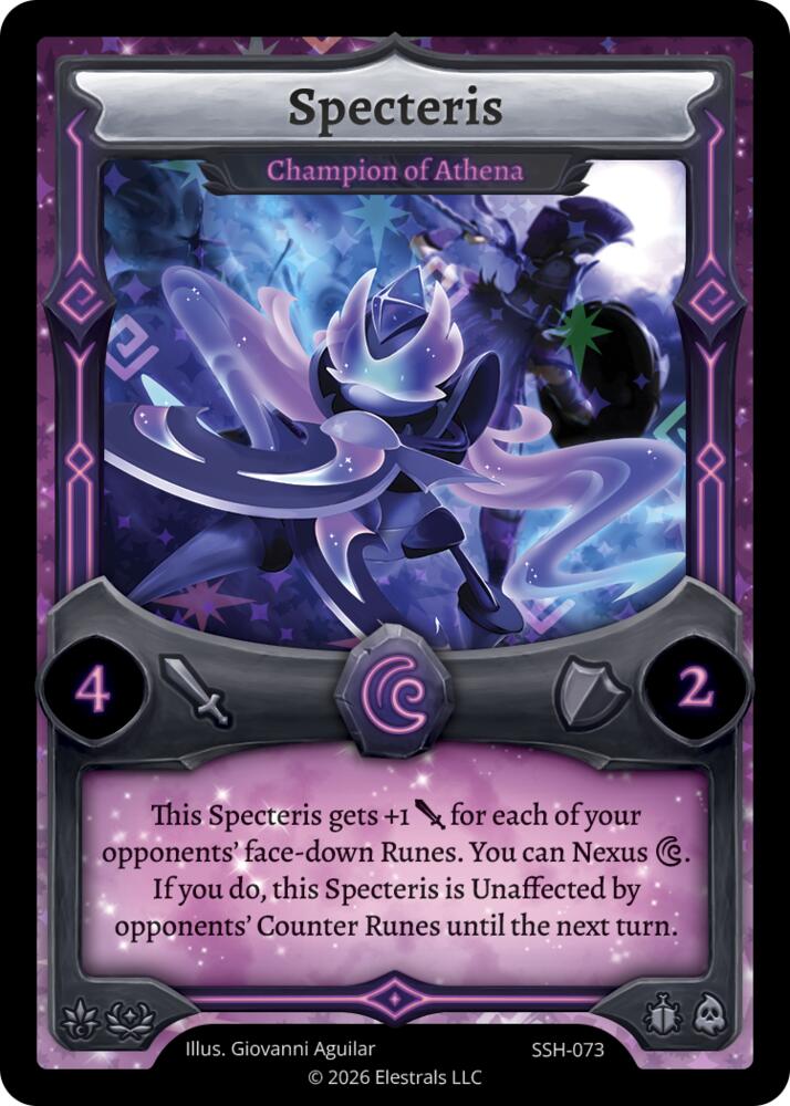 Specteris - Champion of Athena, Divine Champions: Snowshade SSH-073