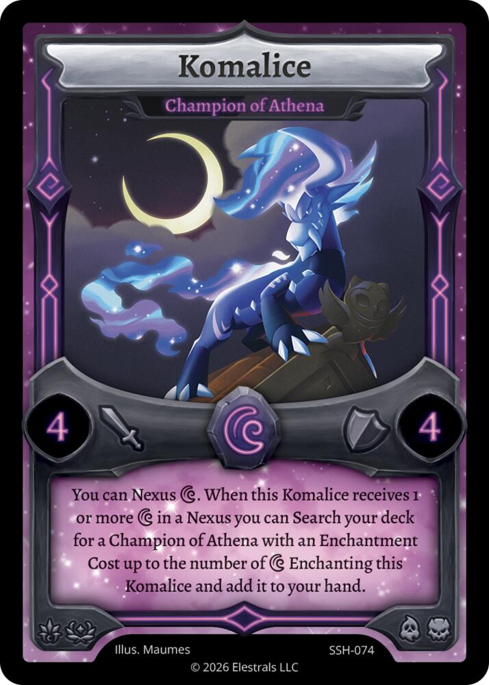 Komalice - Champion of Athena, Divine Champions: Snowshade SSH-074
