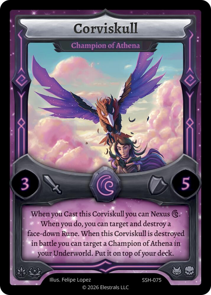 Corviskull - Champion of Athena, Divine Champions: Snowshade SSH-075