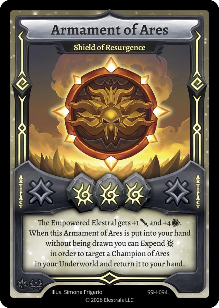 Armament of Ares - Shield of Resurgence, Divine Champions: Snowshade SSH-094