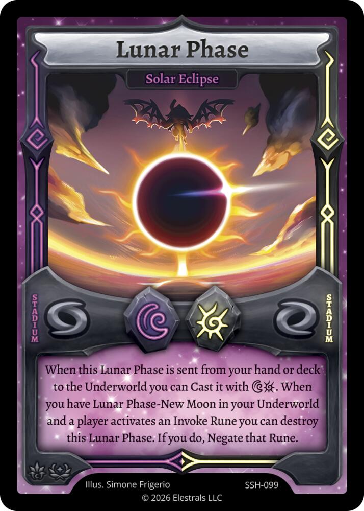 Lunar Phase - Solar Eclipse, Divine Champions: Snowshade SSH-099