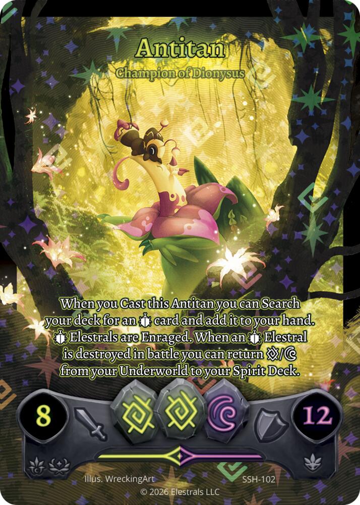 Antitan - Champion of Dionysus (Full Art), Divine Champions: Snowshade SSH-102