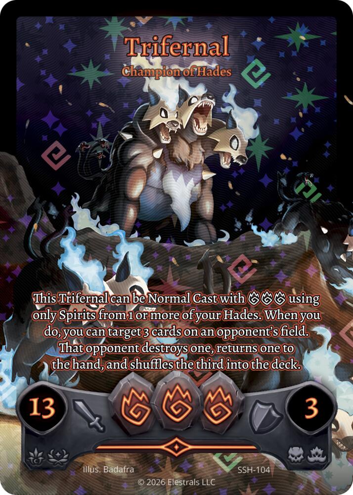 Trifernal - Champion of Hades (Full Art), Divine Champions: Snowshade SSH-104