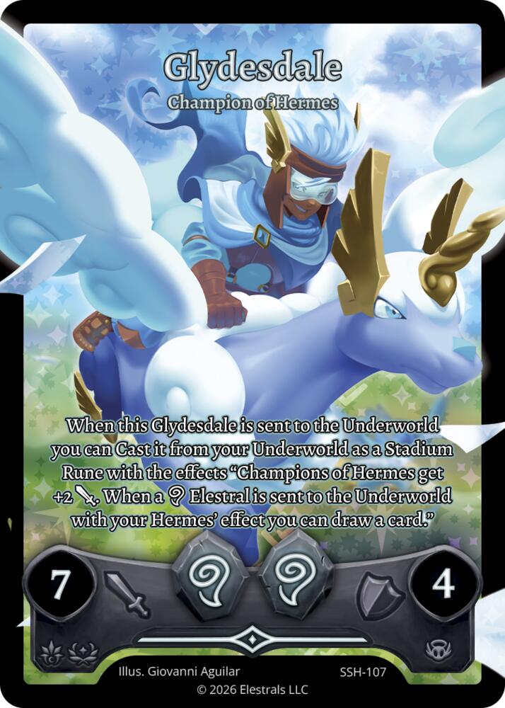 Glydesdale - Champion of Hermes (Full Art), Divine Champions: Snowshade SSH-107