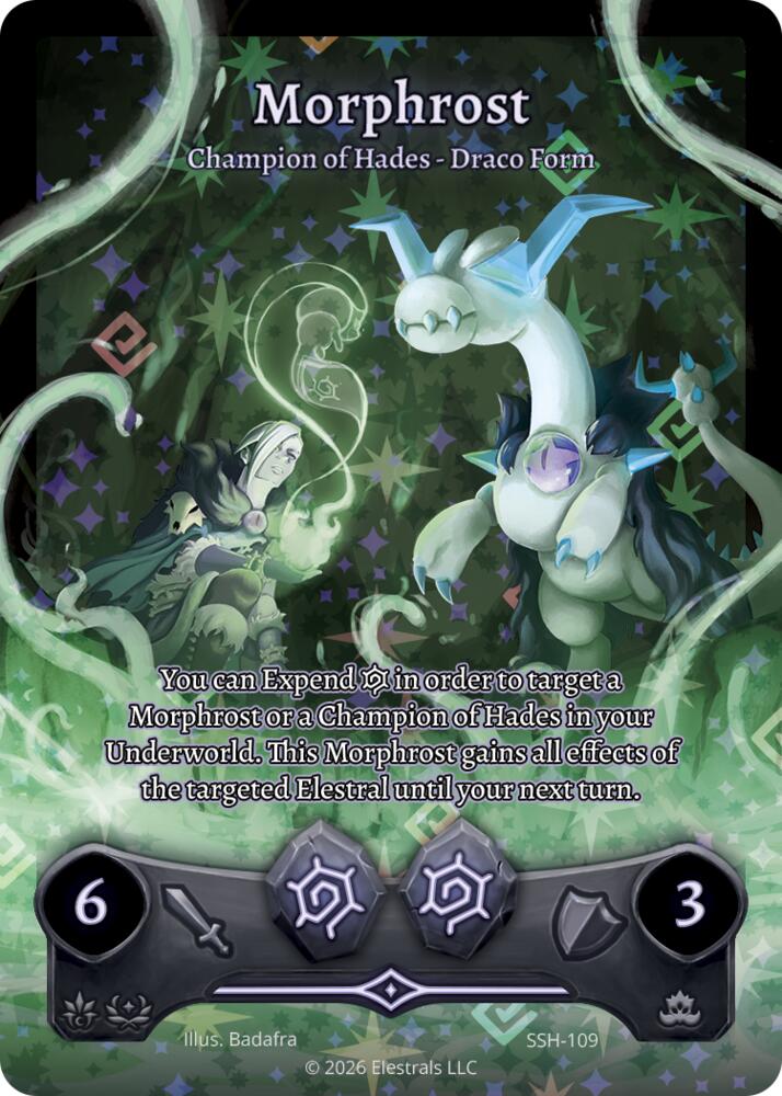 Morphrost - Champion of Hades - Draco Form (Full Art), Divine Champions: Snowshade SSH-109