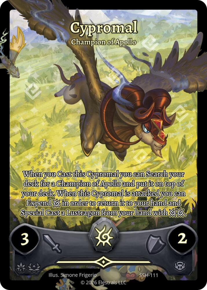 Cypromal - Champion of Apollo (Full Art), Divine Champions: Snowshade SSH-111