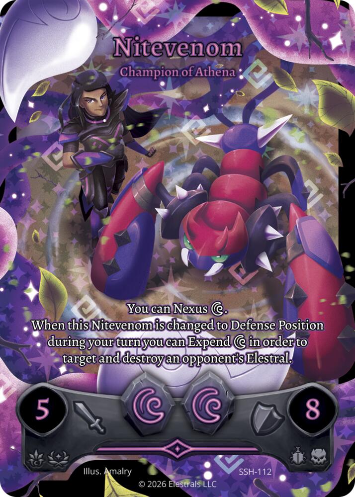 Nitevenom - Champion of Athena (Full Art), Divine Champions: Snowshade SSH-112
