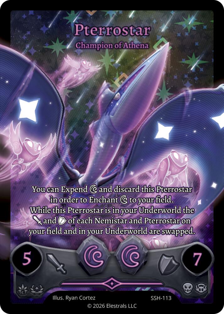 Pterrostar - Champion of Athena (Full Art), Divine Champions: Snowshade SSH-113