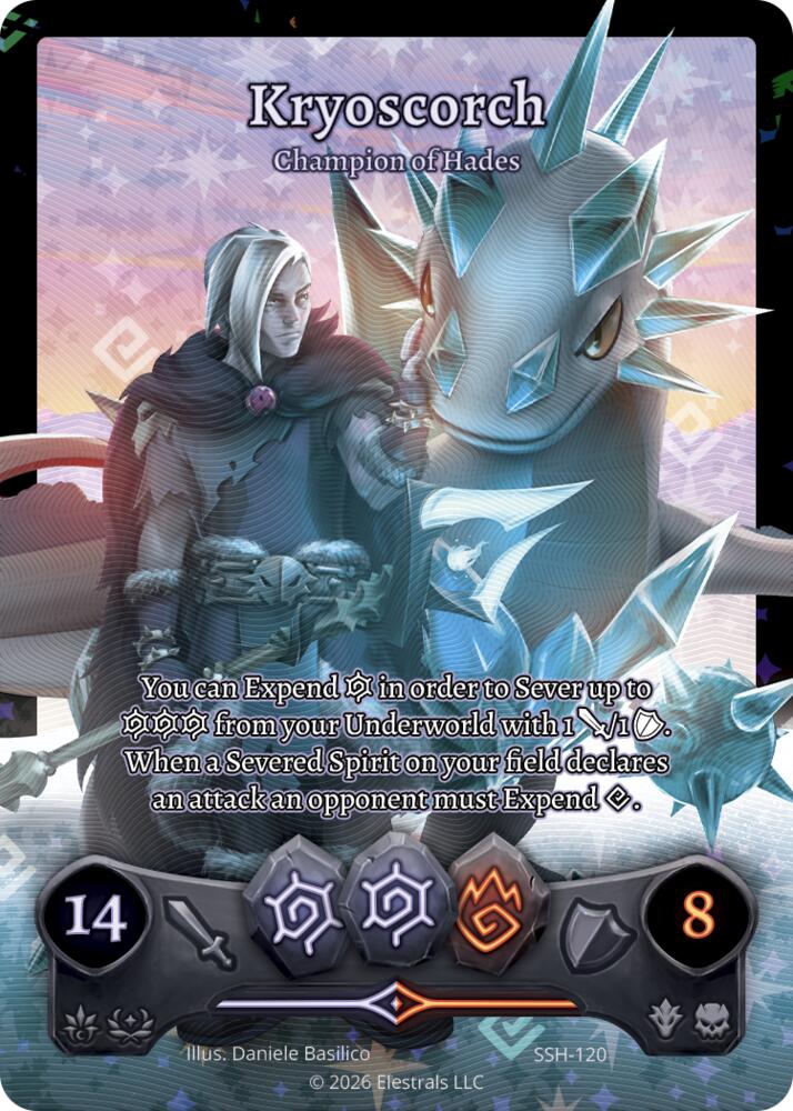 Kryoscorch - Champion of Hades (Full Art), Divine Champions: Snowshade SSH-120
