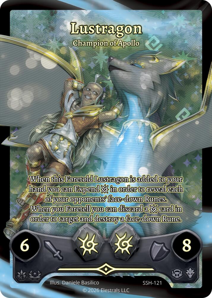 Lustragon - Champion of Apollo (Full Art), Divine Champions: Snowshade SSH-121
